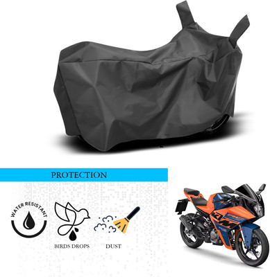 ANTHUB Waterproof Two Wheeler Cover for KTM(RC125, Black)