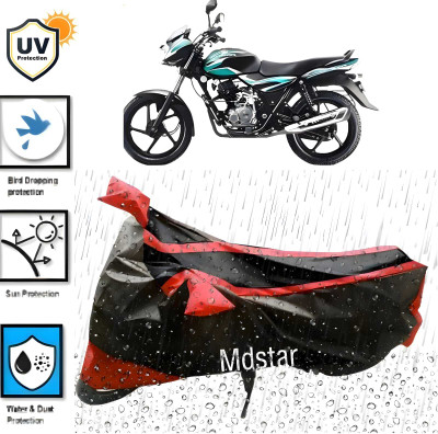 Mdstar Waterproof Two Wheeler Cover for Bajaj(Discover 110, Red)