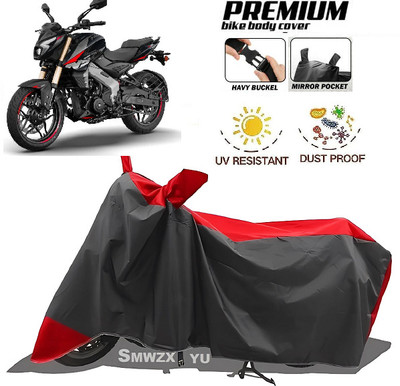 smwzxyu Waterproof Two Wheeler Cover for Bajaj(Pulsar NS-160, Red, Black)