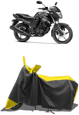 SUGASHRI Waterproof Two Wheeler Cover for Yamaha(SZ-RR, Yellow, Black)