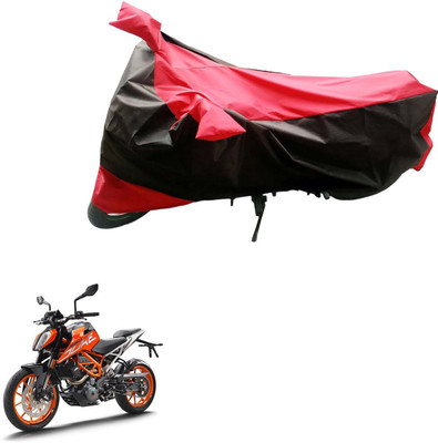 Mdstar Waterproof Two Wheeler Cover for KTM(Duke 390, Black, Red)