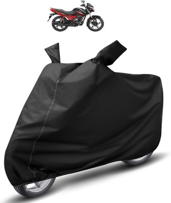 Auto Hub Waterproof Two Wheeler Cover for Hero(Glamour, Black)
