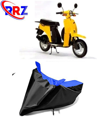 RRZ Waterproof Two Wheeler Cover for Bajaj(V 150, Black, Blue)