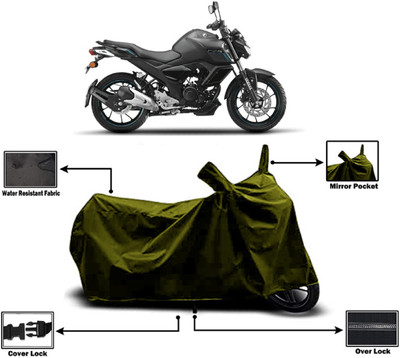 Amexride Two Wheeler Cover for Yamaha(FZ S V3.0 FI, Green)
