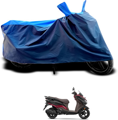 CODOKI Waterproof Two Wheeler Cover for Suzuki(Burgman Street, Black, Blue)