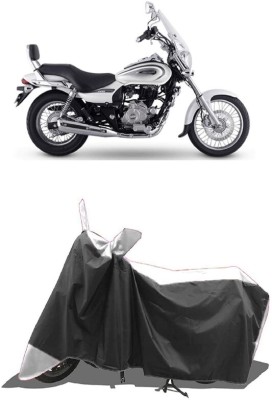 SUGASHRI Waterproof Two Wheeler Cover for Bajaj(Avenger 220 Cruise, White, Black)