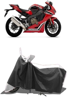 SUGASHRI Waterproof Two Wheeler Cover for Honda(CBR 1000RR, White, Black)