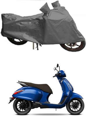 Ascension Two Wheeler Cover for Bajaj(New Chetak, Grey)