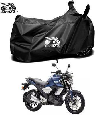 THE REAL ARV Waterproof Two Wheeler Cover for Yamaha(FZ-S FI, Black)