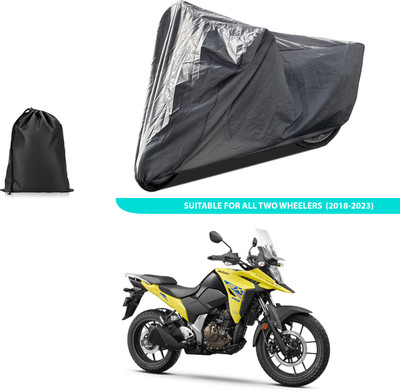 GOSHIV-car and bike accessories Two Wheeler Cover for Suzuki(Grey)