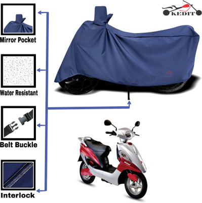 KEDIT Two Wheeler Cover for Hero(Electric Maxi, Blue)