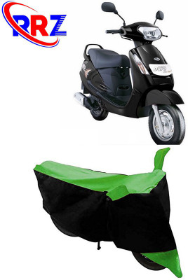 RRZ Waterproof Two Wheeler Cover for Mahindra(Duro DZ, Black, Green)