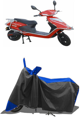 SUGASHRI Waterproof Two Wheeler Cover for Tunwal(Sport 63 48V, Blue, Black)