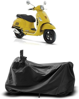 AASHTIK MART Two Wheeler Cover for Vespa(VXL 150 BS6, Black)