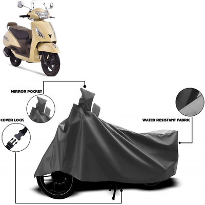 MMSSTAR Waterproof Two Wheeler Cover for TVS(Jupiter classic, Grey)