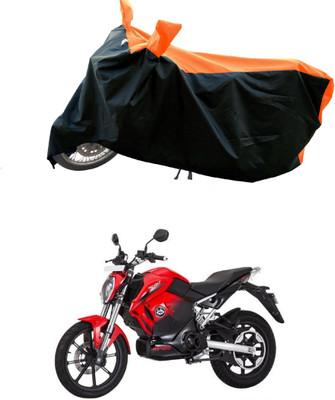 Mdstar Waterproof Two Wheeler Cover for Revolt(RV 400, Orange)