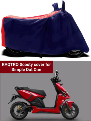 RAQTRO Two Wheeler Cover for Simple Energy(Electric Scooter, Red, Blue)