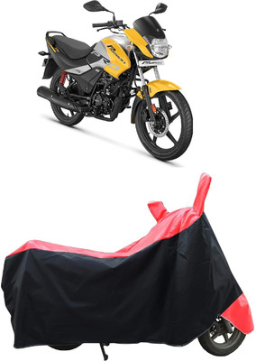 KEDIT Two Wheeler Cover for Hero(Passion Pro i3S, Red, Black)
