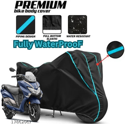 AutoGalaxy Waterproof Two Wheeler Cover for Suzuki(Burgman Street, Black)