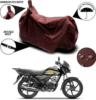 KEDIT Two Wheeler Cover for Honda(CD 110 Dream, Maroon)
