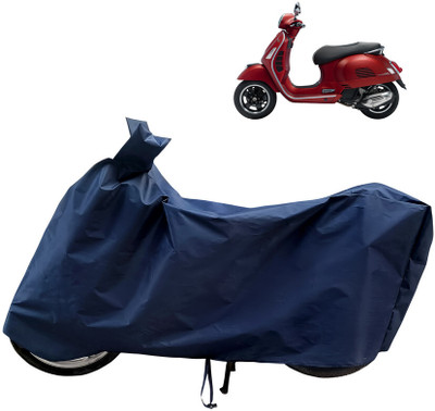 Horseyaart Waterproof Two Wheeler Cover for Vespa(GTS Super 300 BS6, Blue)