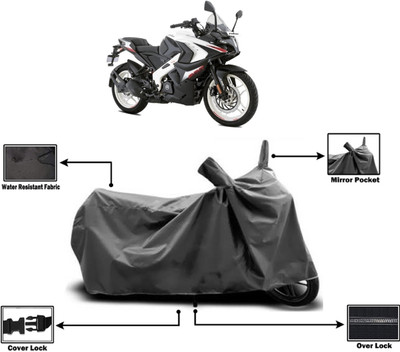 Amexride Two Wheeler Cover for Bajaj(Pulsar RS200 BS6, Grey)