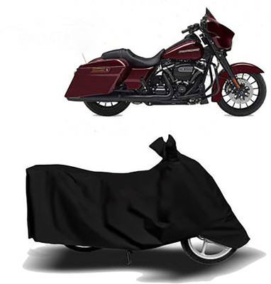 Mdstar Waterproof Two Wheeler Cover for Harley Davidson(Street Glide Special, Black)