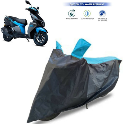 ma collections Two Wheeler Cover for TVS(NTORQ, Black)