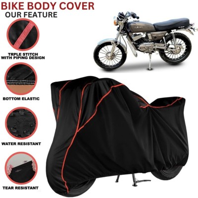 kerwa Waterproof Two Wheeler Cover for Yamaha(RX 100, Black, Red)