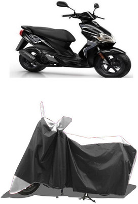 SUGASHRI Waterproof Two Wheeler Cover for Yamaha(Jog R, White, Black)