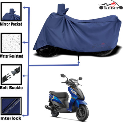 AASHTIK MART Two Wheeler Cover for Suzuki(Let's, Blue)