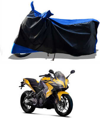 DeepShakshi AUTOMOTIVE Two Wheeler Cover for Bajaj(Pulsar SS400, Blue)