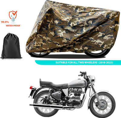 CODOKI Two Wheeler Cover for Royal Enfield(Electra 4S, Yellow)