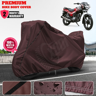 xodi Waterproof Two Wheeler Cover for TVS(Star City, Maroon, Black)