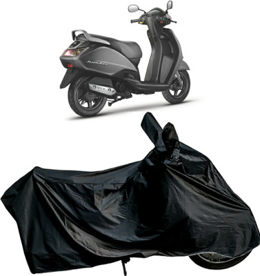 Mdstar Waterproof Two Wheeler Cover for TVS(Jupiter 125, Black)