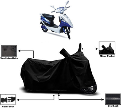 Amexride Two Wheeler Cover for Hero Electric(Electric Maxi, Black)