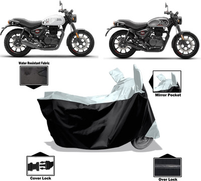 Amexride Two Wheeler Cover for Royal Enfield(Hunter 350, White)