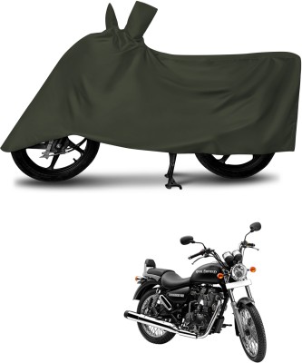 aosis Waterproof Two Wheeler Cover for Royal Enfield(Thunderbird 500, Green)