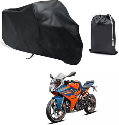 CODOKI Waterproof Two Wheeler Cover for KTM(RC 390 BS6, Black)
