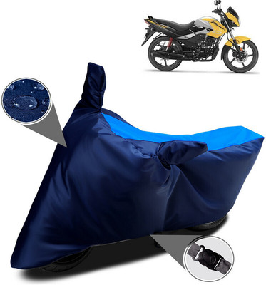 SMDP Waterproof Two Wheeler Cover for Hero(Passion Pro i3S, Blue)