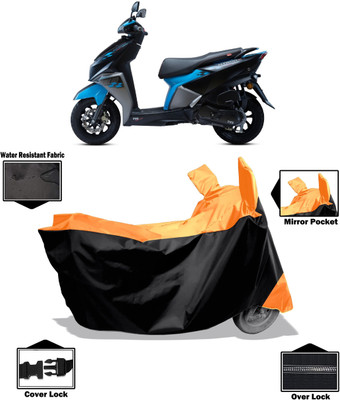 Amexride Two Wheeler Cover for TVS(Ntorq 125, Orange)