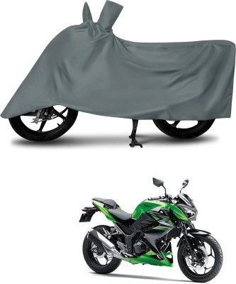 MMSSTAR Waterproof Two Wheeler Cover for Kawasaki(Z250, Grey)