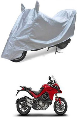 APNEK Waterproof Two Wheeler Cover for Ducati(Silver)