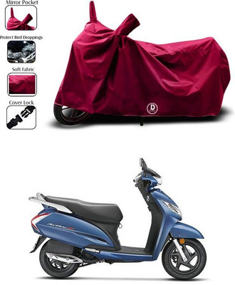 MWBB Waterproof Two Wheeler Cover for Honda(BS6, Maroon)