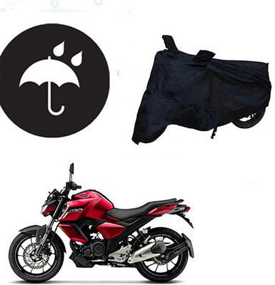 MMSSTAR Waterproof Two Wheeler Cover for Yamaha(FZ, Black)