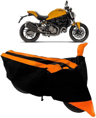 DeepShakshi AUTOMOTIVE Two Wheeler Cover for Ducati(Monster 82, Orange)