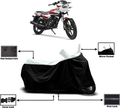 Amexride Two Wheeler Cover for TVS(Phoenix 125, White)