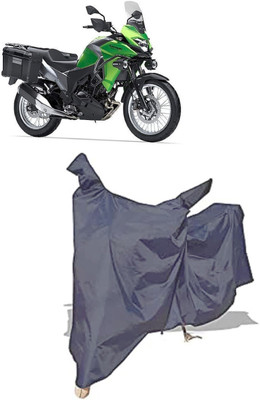 Amexride Two Wheeler Cover for Kawasaki(Versys-X 300, Grey)