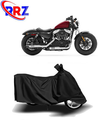RRZ Waterproof Two Wheeler Cover for Harley Davidson(Forty Eight, Black)