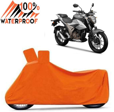 Autoinnovation Waterproof Two Wheeler Cover for Suzuki(Gixxer 250, Orange)
